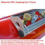 Réservoir GPL Camping-car 63L (Ø650x230) Torique 4 Trous GZWM 67R - usage domestique